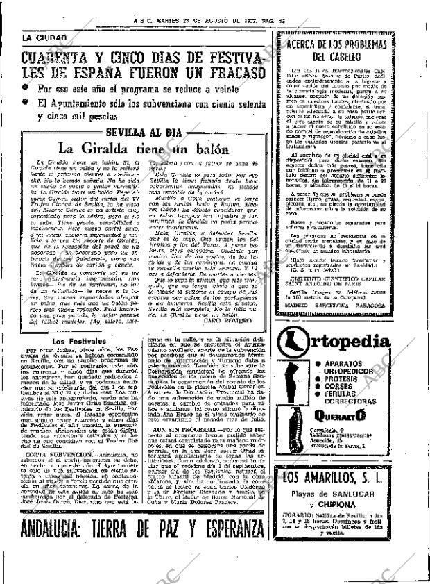 ABC SEVILLA 23-08-1977 página 23