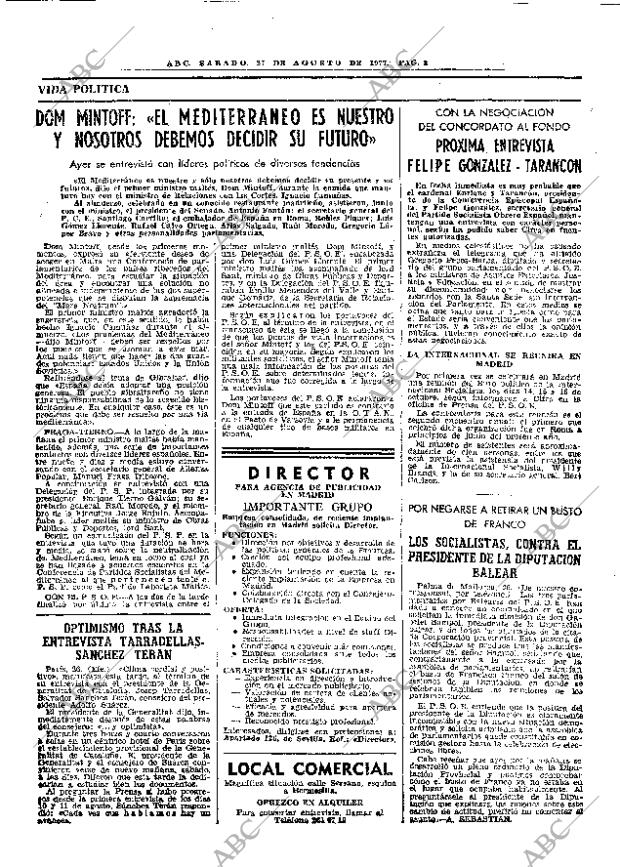 ABC MADRID 27-08-1977 página 16