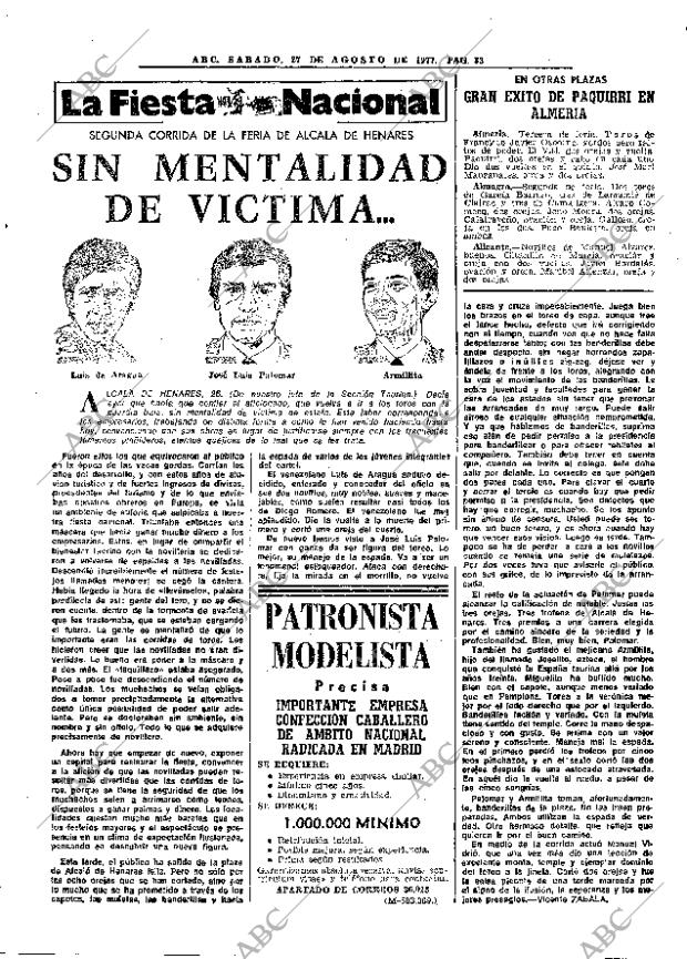 ABC MADRID 27-08-1977 página 41