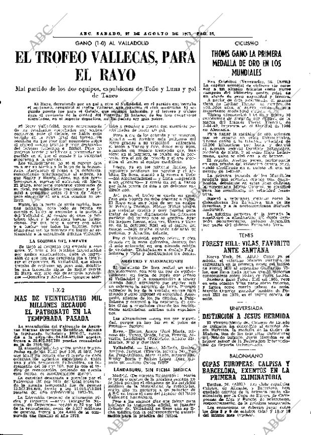 ABC MADRID 27-08-1977 página 43