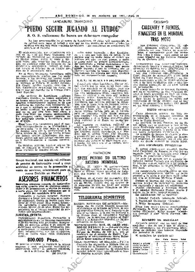 ABC MADRID 28-08-1977 página 45