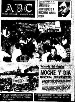 ABC SEVILLA 31-08-1977 página 1