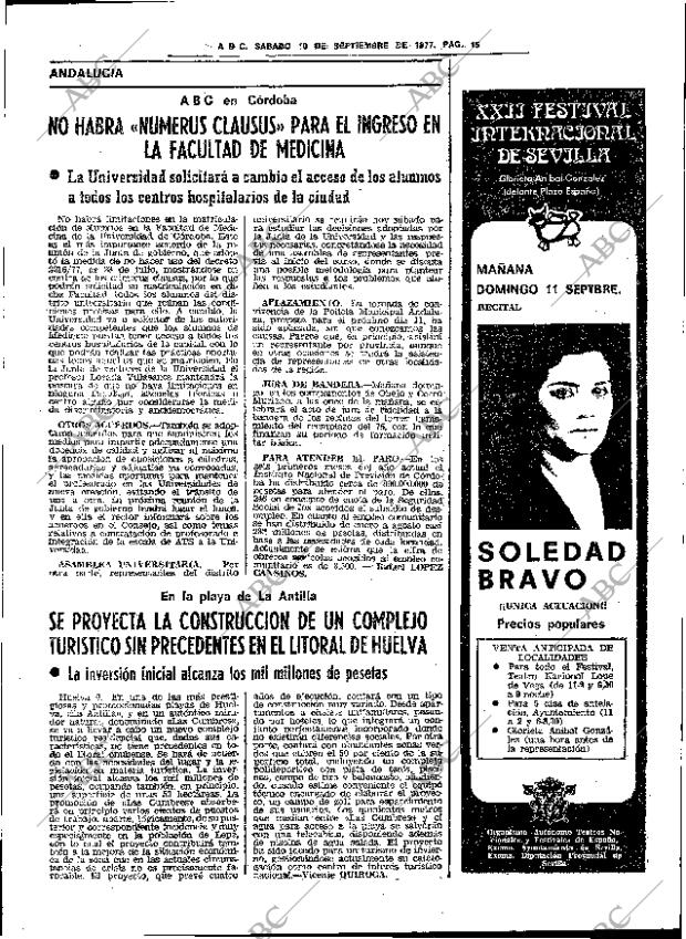 ABC SEVILLA 10-09-1977 página 23