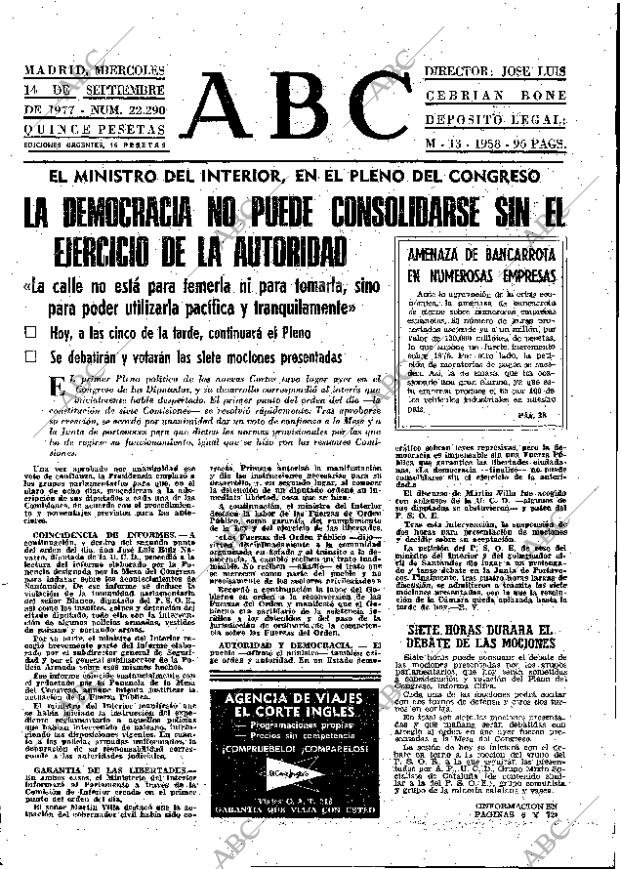 ABC MADRID 14-09-1977 página 13
