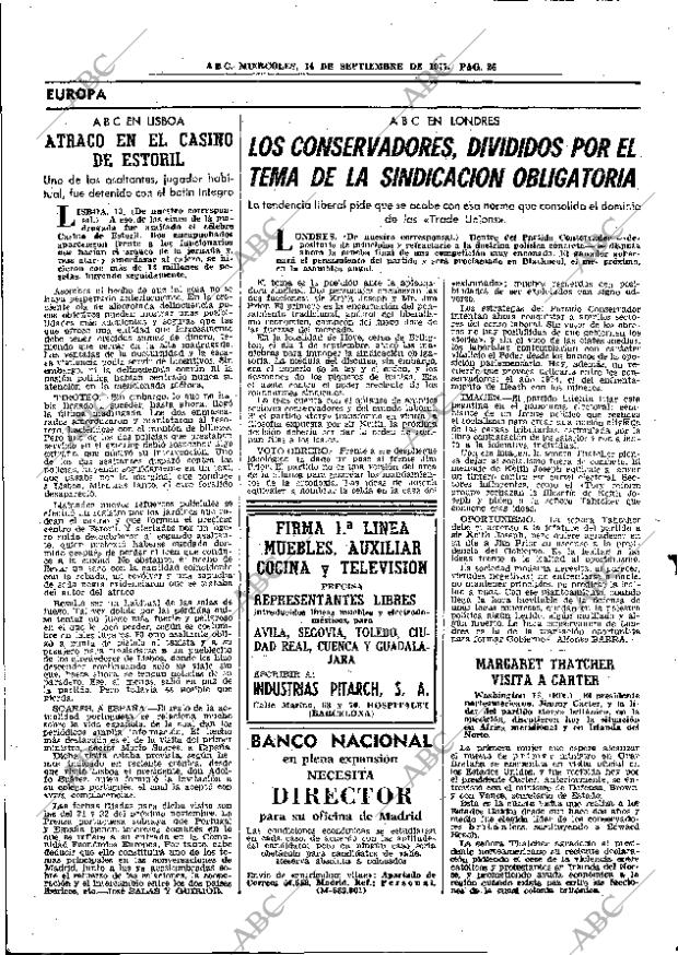 ABC MADRID 14-09-1977 página 38