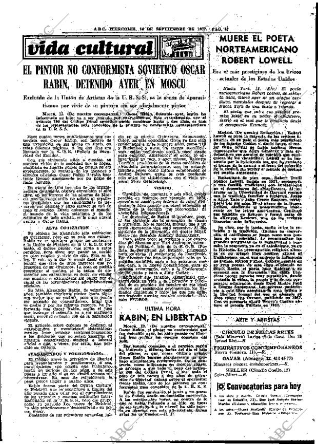 ABC MADRID 14-09-1977 página 49
