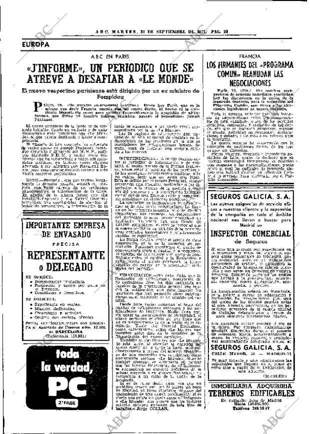 ABC MADRID 20-09-1977 página 46
