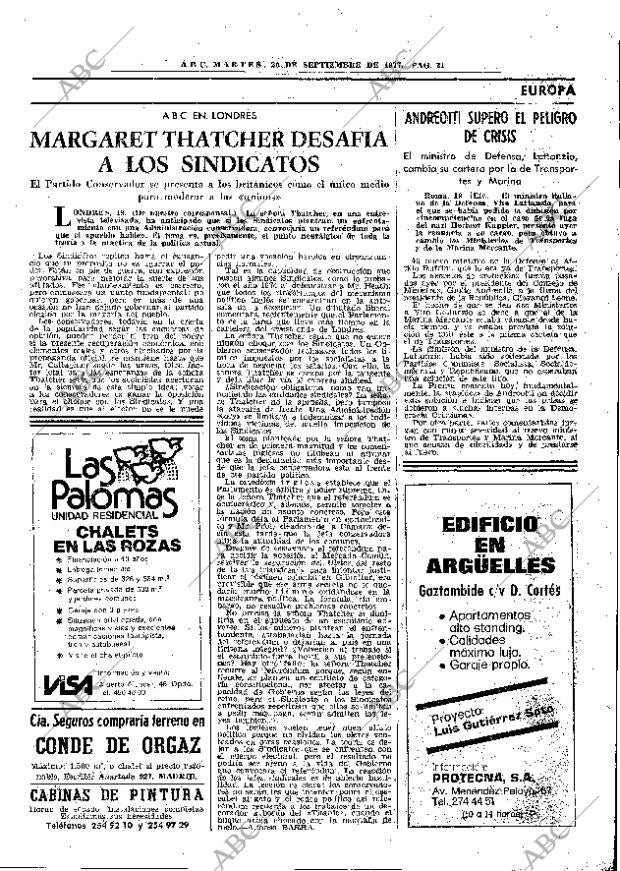ABC MADRID 20-09-1977 página 47