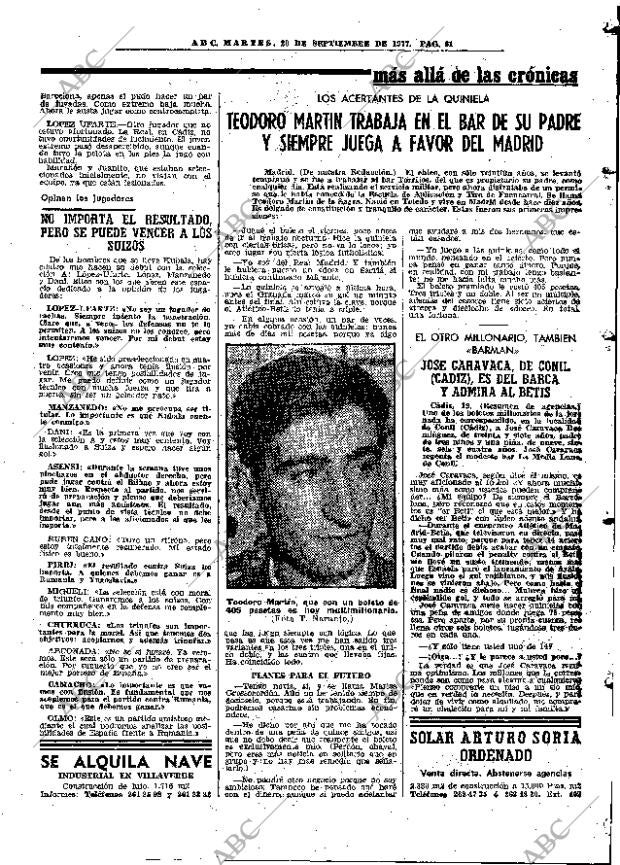 ABC MADRID 20-09-1977 página 77