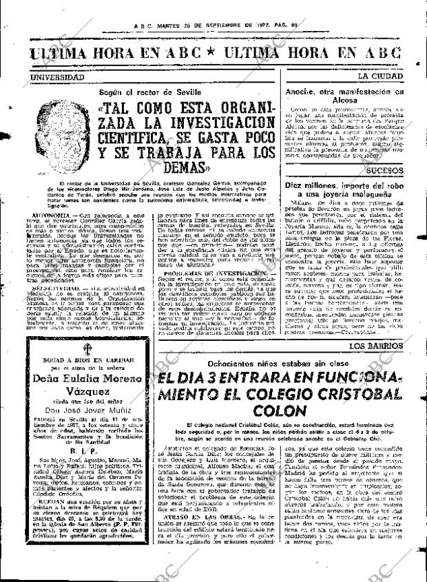 ABC SEVILLA 20-09-1977 página 85