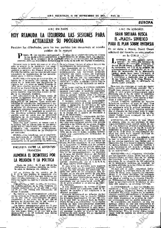 ABC MADRID 21-09-1977 página 37
