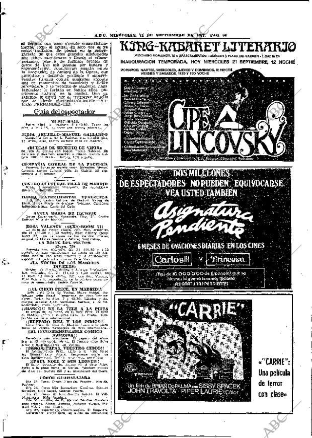 ABC MADRID 21-09-1977 página 70