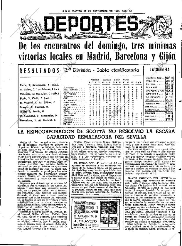 ABC SEVILLA 27-09-1977 página 47