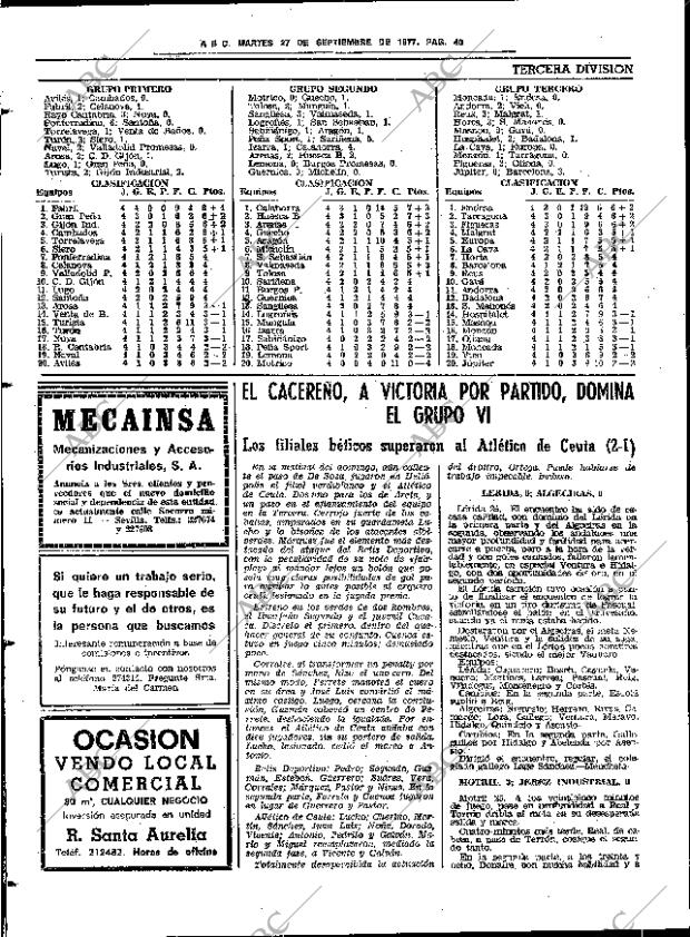 ABC SEVILLA 27-09-1977 página 52