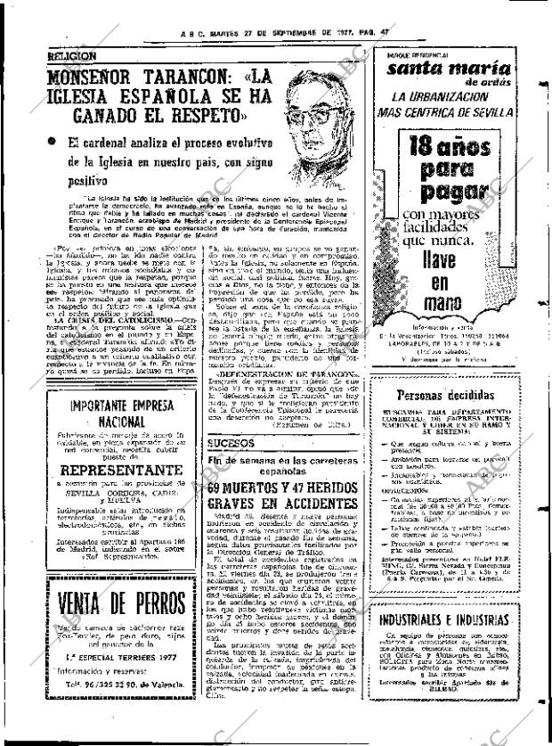 ABC SEVILLA 27-09-1977 página 59