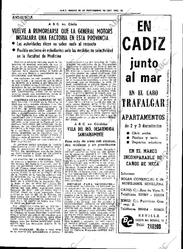 ABC SEVILLA 29-09-1977 página 23