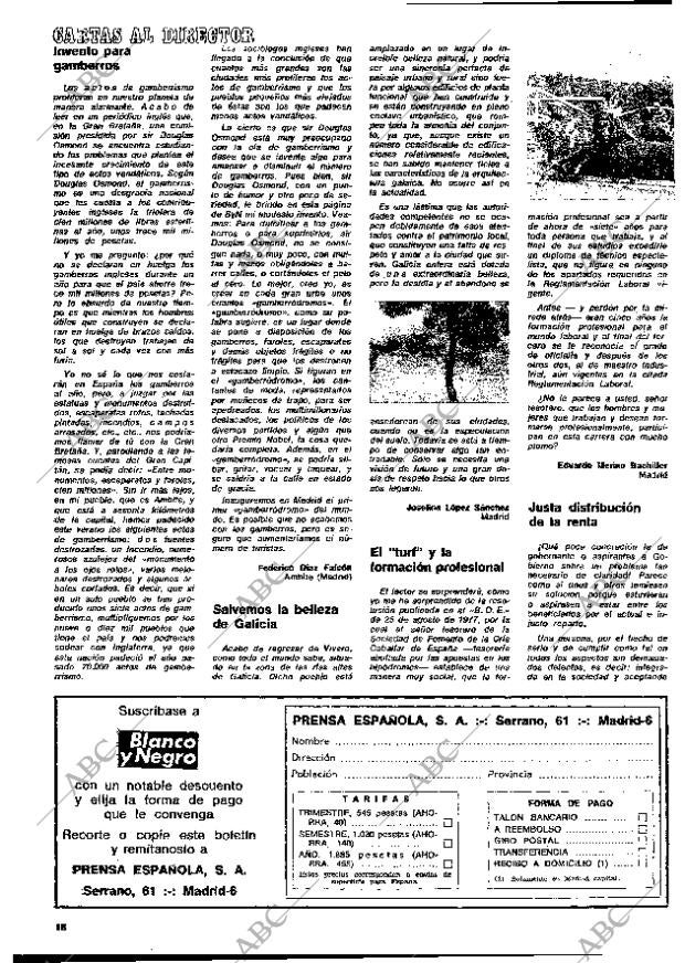 BLANCO Y NEGRO MADRID 05-10-1977 página 16