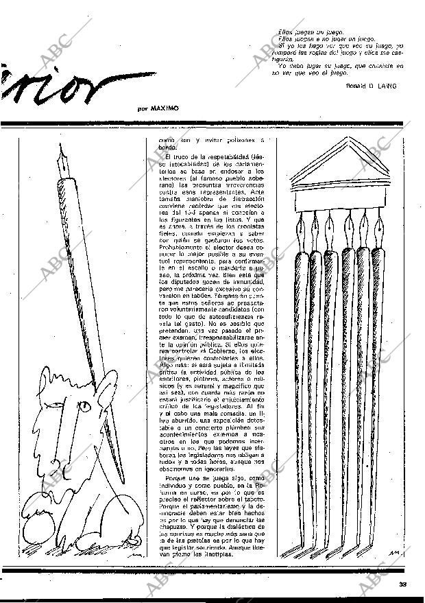 BLANCO Y NEGRO MADRID 05-10-1977 página 33