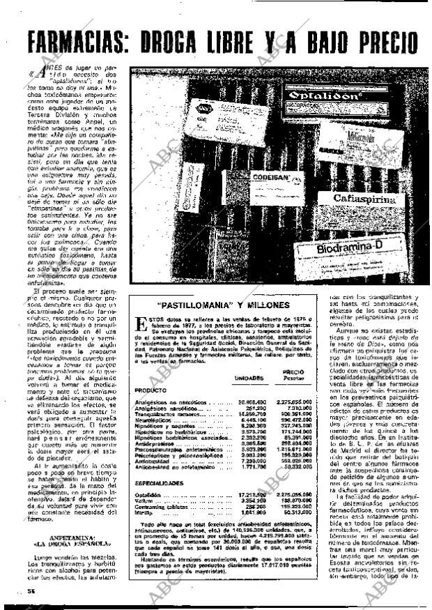 BLANCO Y NEGRO MADRID 05-10-1977 página 56