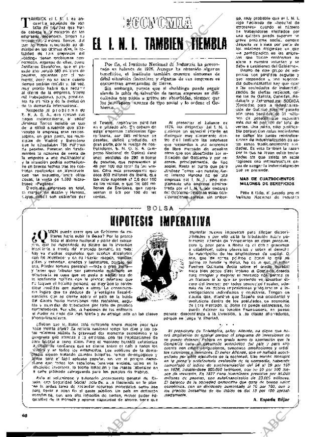 BLANCO Y NEGRO MADRID 05-10-1977 página 60