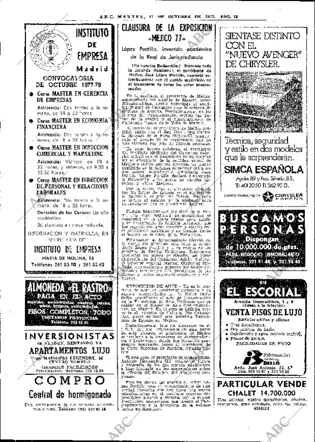 ABC MADRID 11-10-1977 página 28