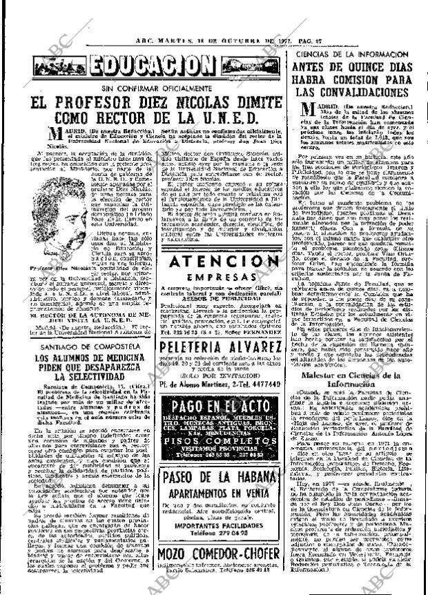 ABC MADRID 18-10-1977 página 43