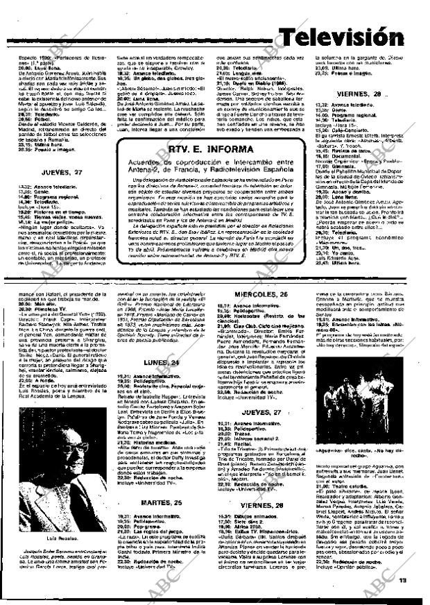 BLANCO Y NEGRO MADRID 19-10-1977 página 13