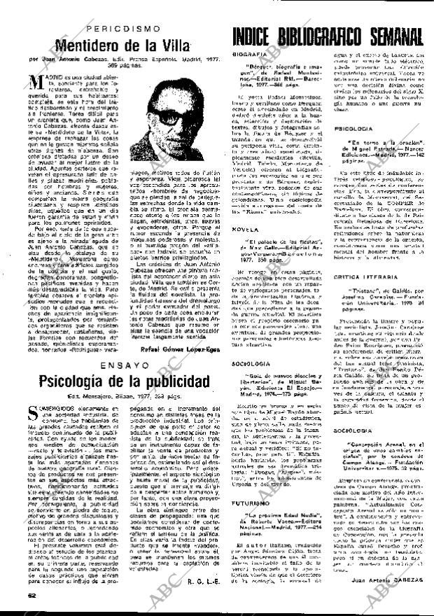 BLANCO Y NEGRO MADRID 19-10-1977 página 62