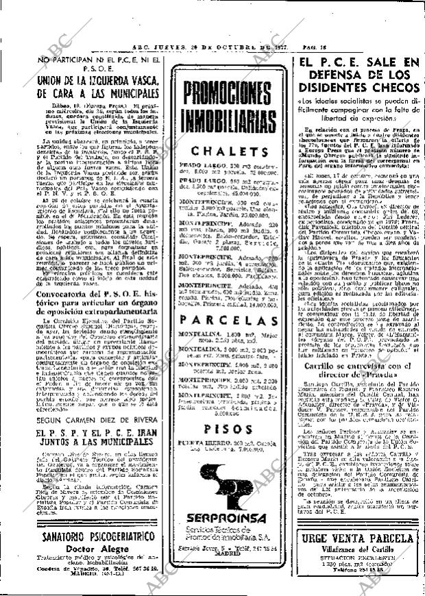 ABC MADRID 20-10-1977 página 28