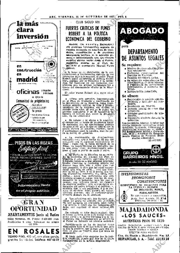 ABC MADRID 21-10-1977 página 20