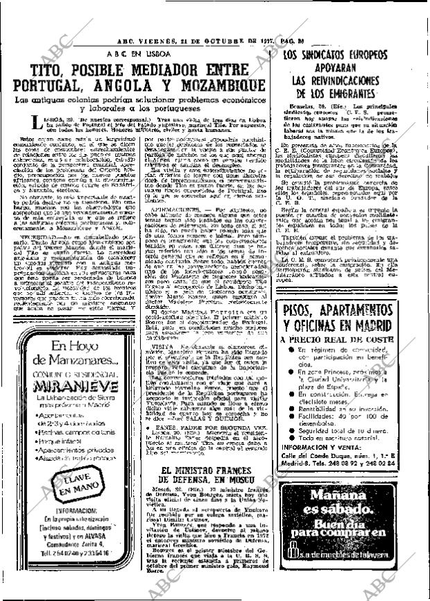 ABC MADRID 21-10-1977 página 38