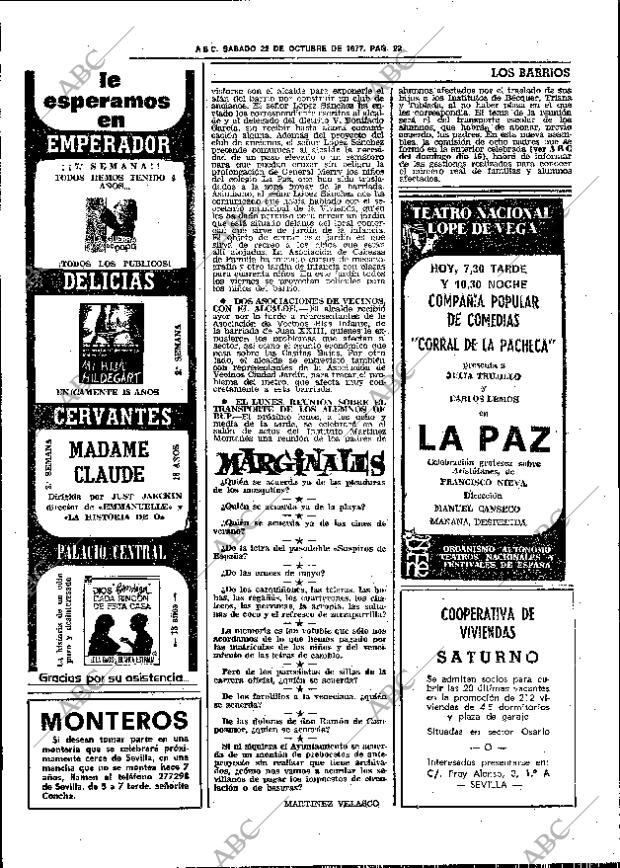 ABC SEVILLA 22-10-1977 página 32