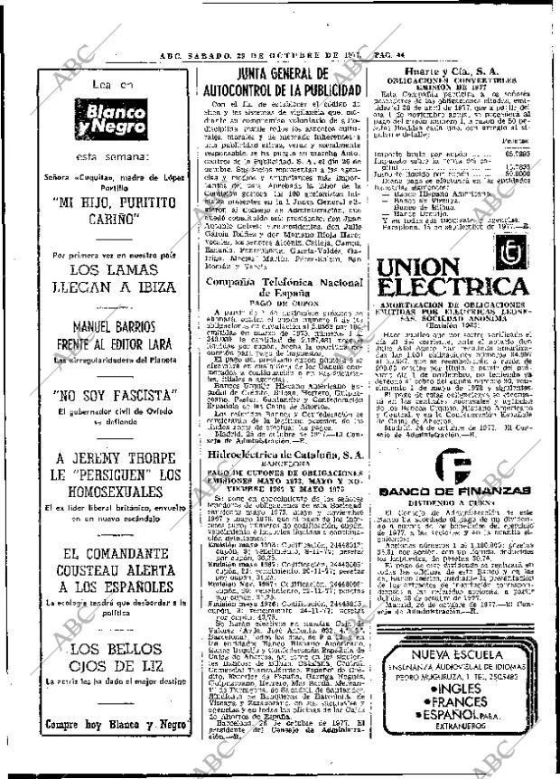 ABC MADRID 29-10-1977 página 56