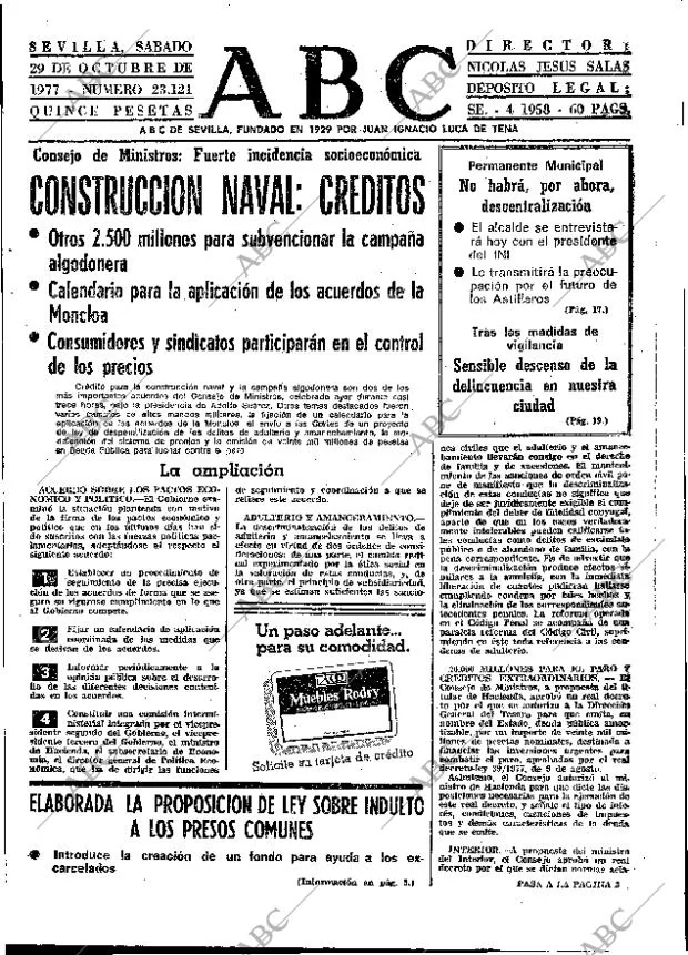 ABC SEVILLA 29-10-1977 página 15