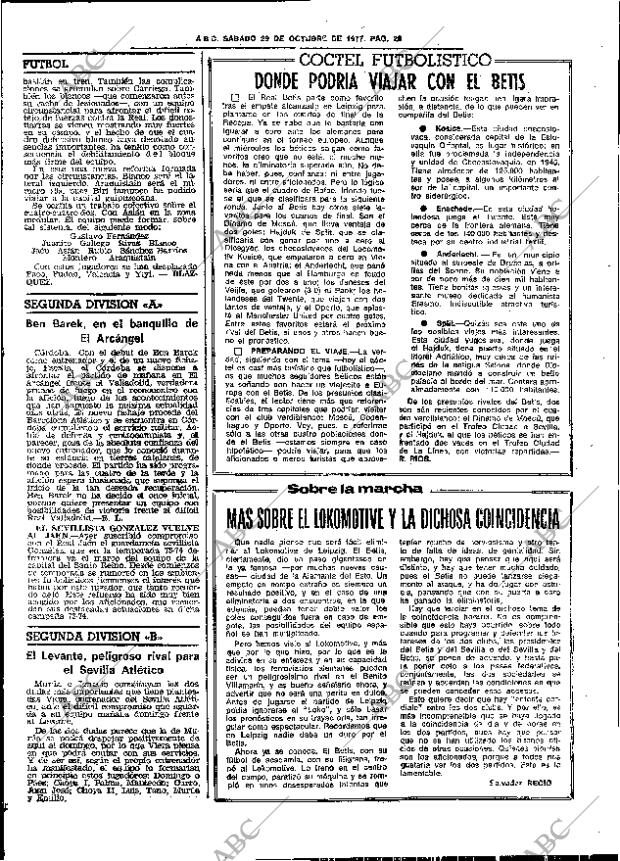 ABC SEVILLA 29-10-1977 página 42