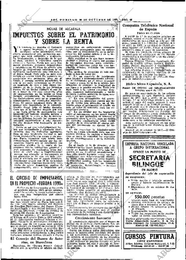 ABC MADRID 30-10-1977 página 62