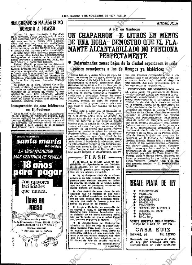 ABC SEVILLA 01-11-1977 página 30