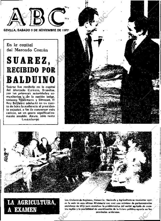 ABC SEVILLA 05-11-1977 página 1