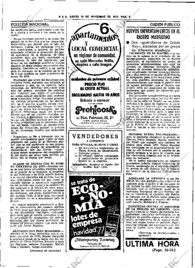 ABC SEVILLA 10-11-1977 página 16