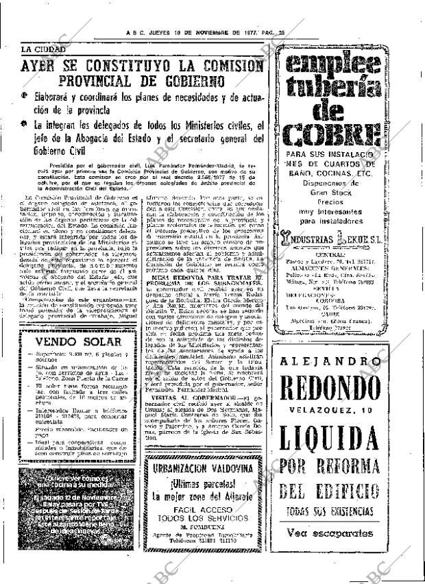 ABC SEVILLA 10-11-1977 página 33