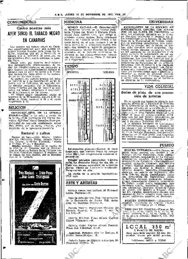 ABC SEVILLA 10-11-1977 página 40