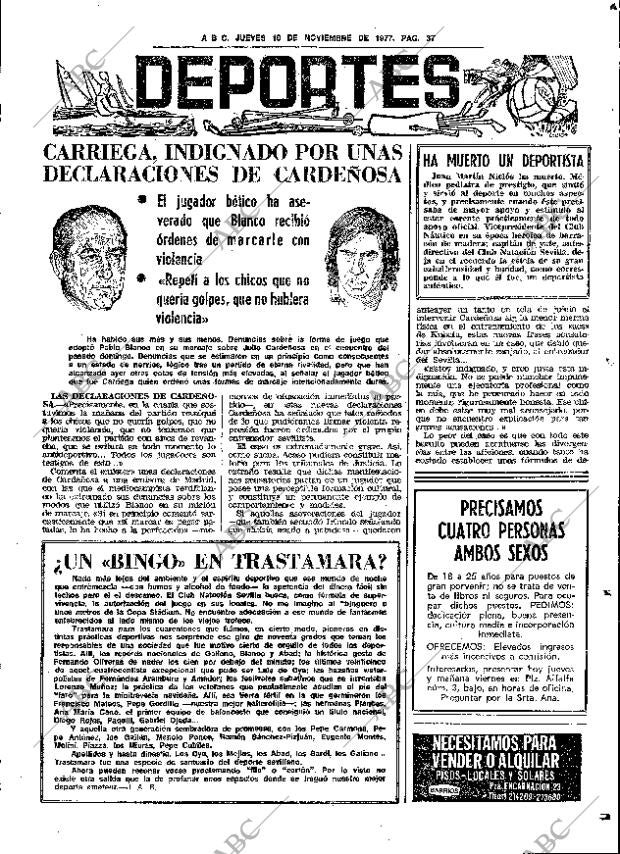 ABC SEVILLA 10-11-1977 página 45