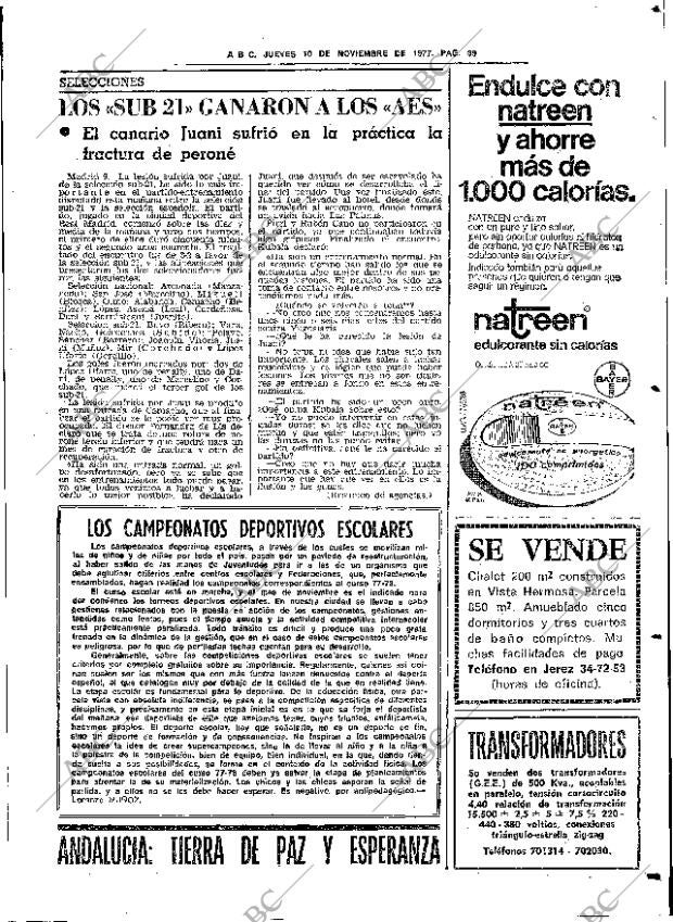 ABC SEVILLA 10-11-1977 página 47