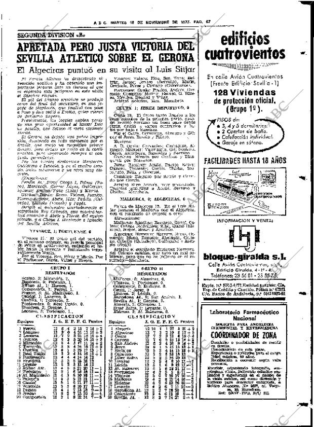 ABC SEVILLA 15-11-1977 página 73