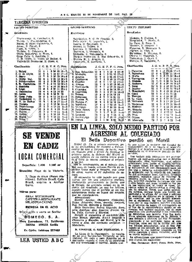 ABC SEVILLA 15-11-1977 página 74