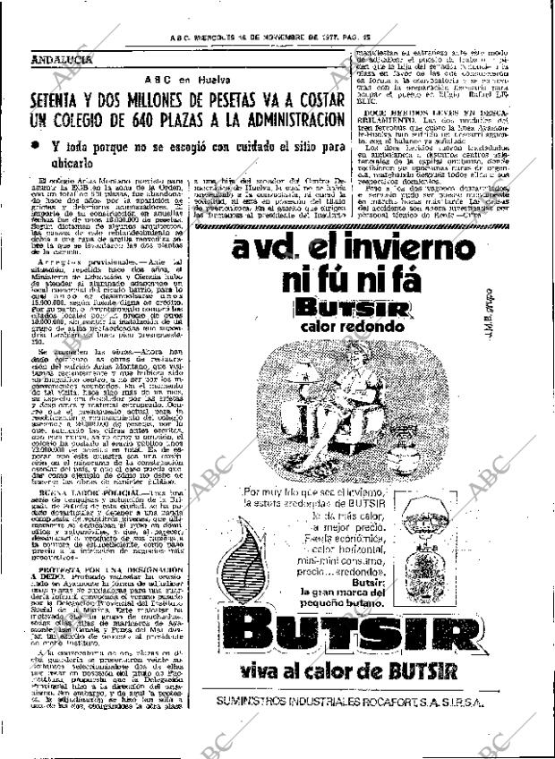 ABC SEVILLA 16-11-1977 página 23