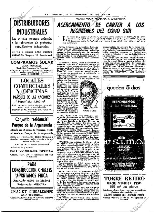 ABC MADRID 20-11-1977 página 42