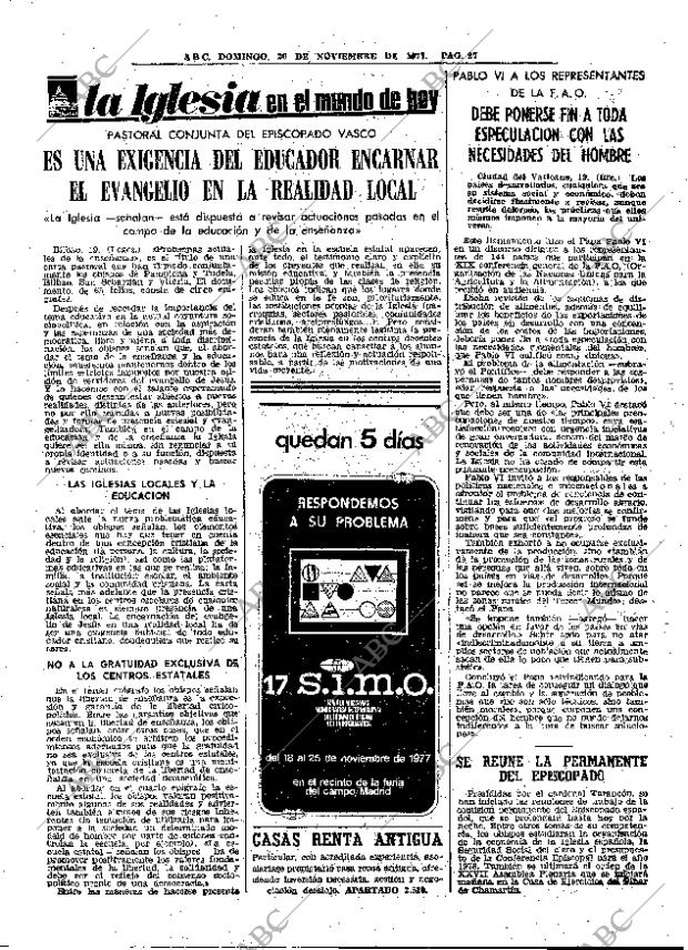 ABC MADRID 20-11-1977 página 43