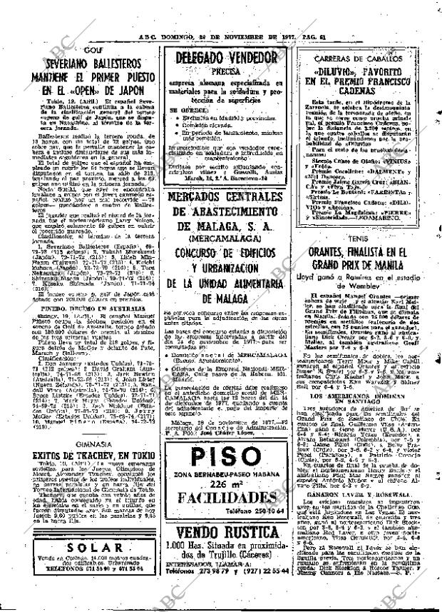 ABC MADRID 20-11-1977 página 77