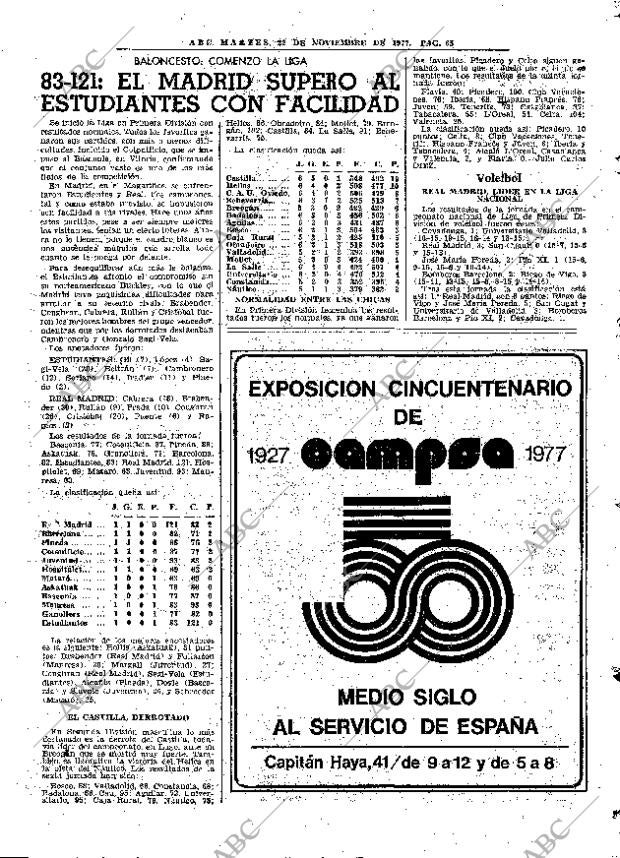 ABC MADRID 22-11-1977 página 81